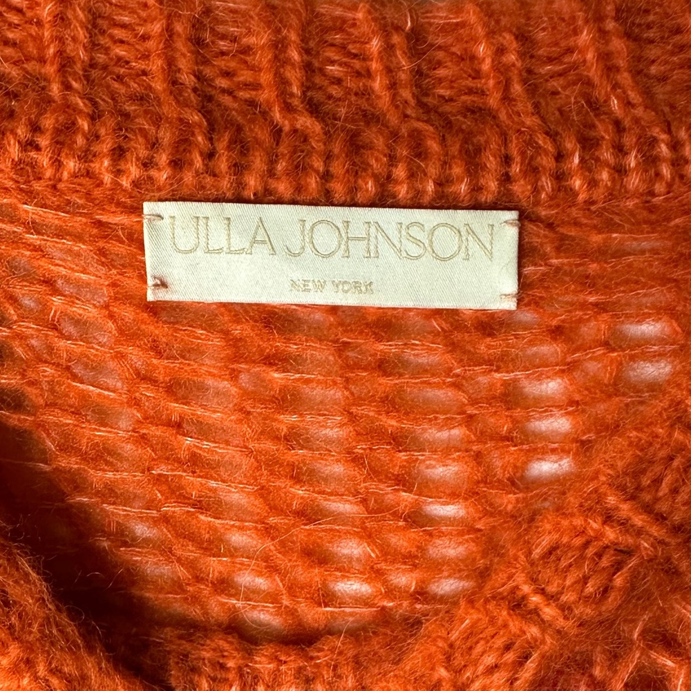 Ulla Johnson Red And Orange Gradient Sweater - image 7